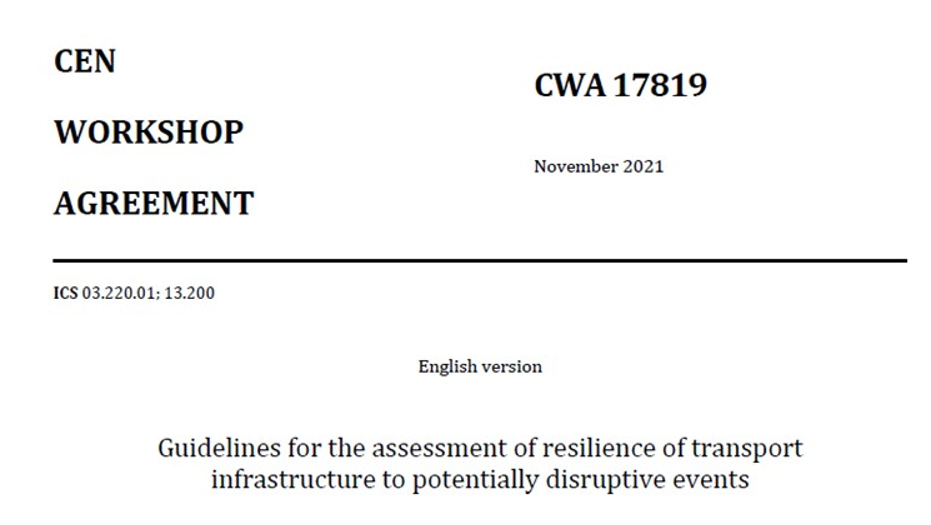 CWA on infrastructure resilience published